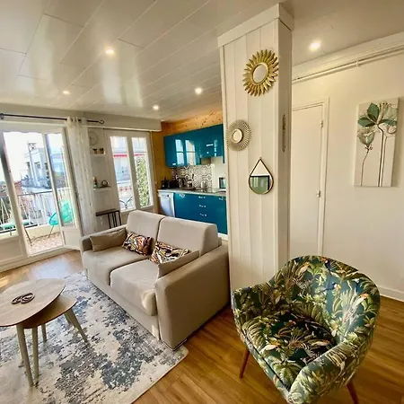 2p Vue Mer- 5min Plage, Terrasse, Ac, Parking Νίκαια