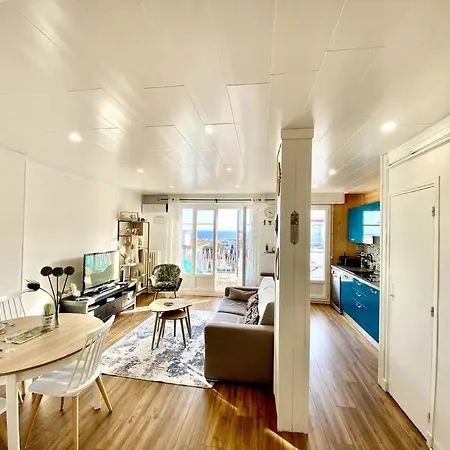 2p Vue Mer- 5min Plage, Terrasse, Ac, Parking Apartmán Nice