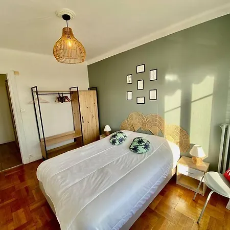 Apartment 2p Vue Mer- 5min Plage, Terrasse, Ac, Parking Nice